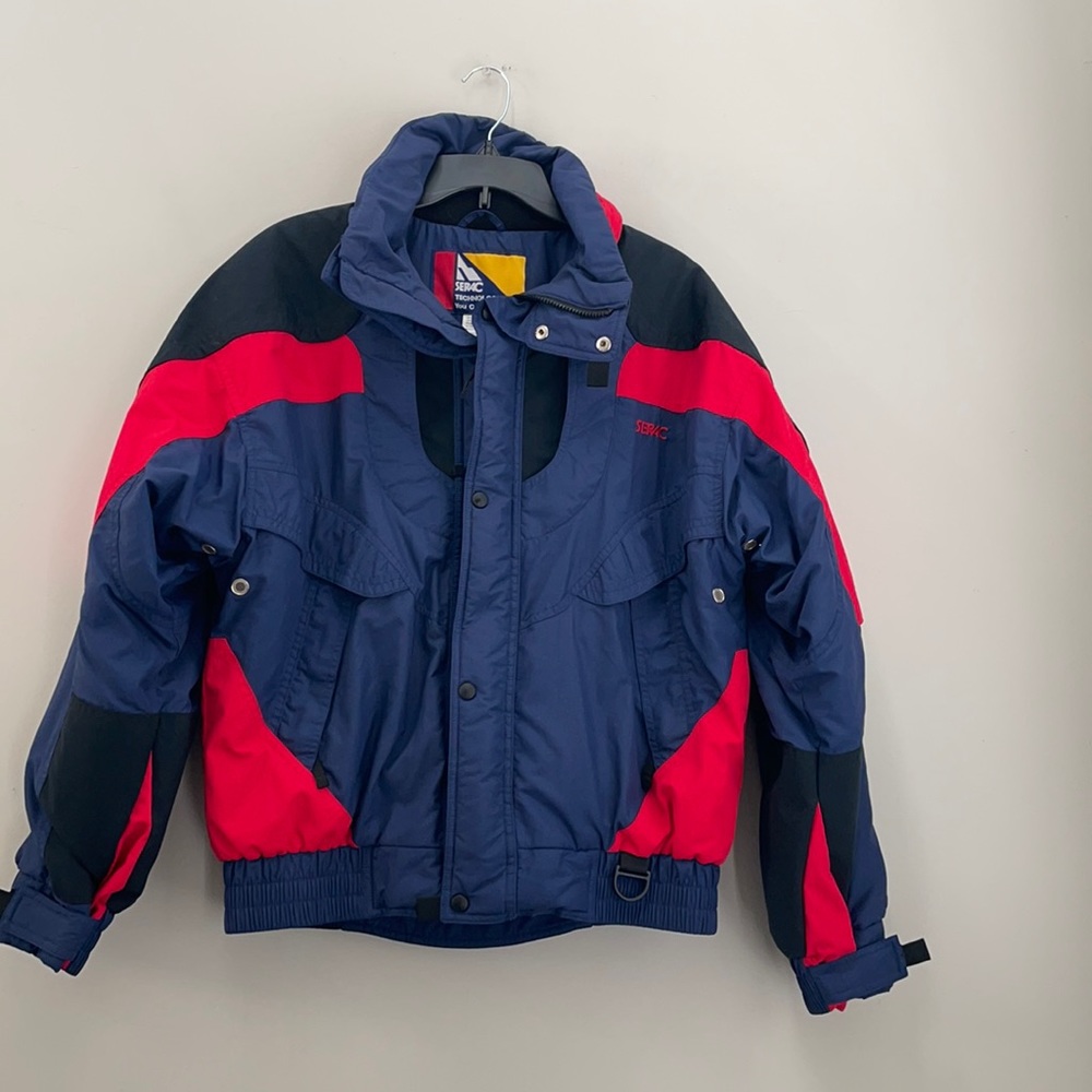 Vintage SERAC Color Block Ski Jacket Men’s Medium Waterproof